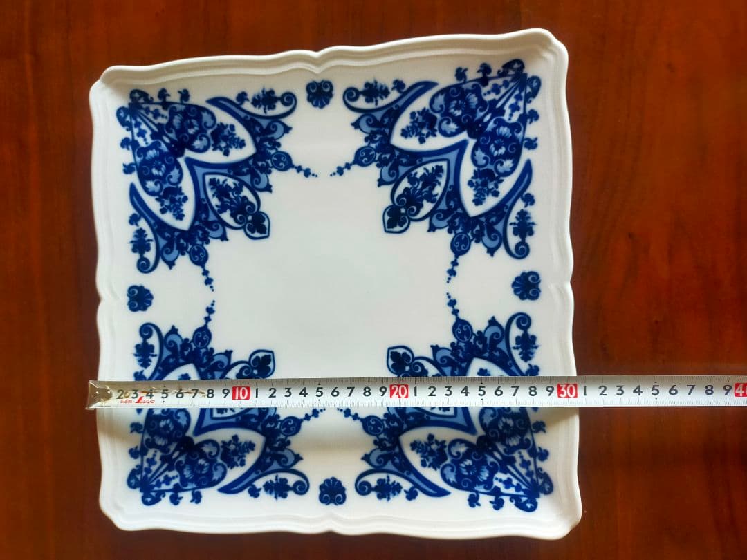 【リチャード ジノリ】バベルブルー スクエアプレート　角皿31cm