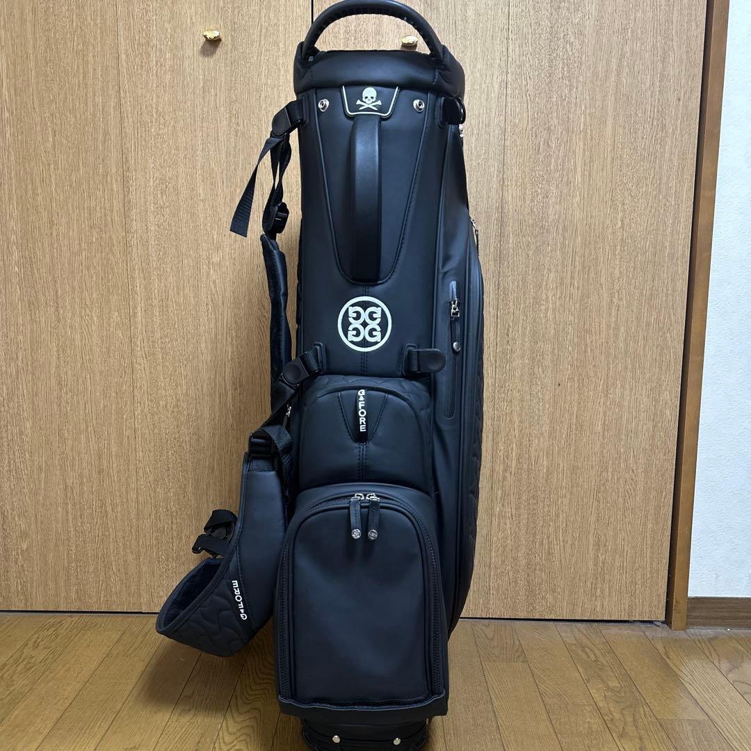 【美品】G FORE キャディバック／BLACK×SUKLL