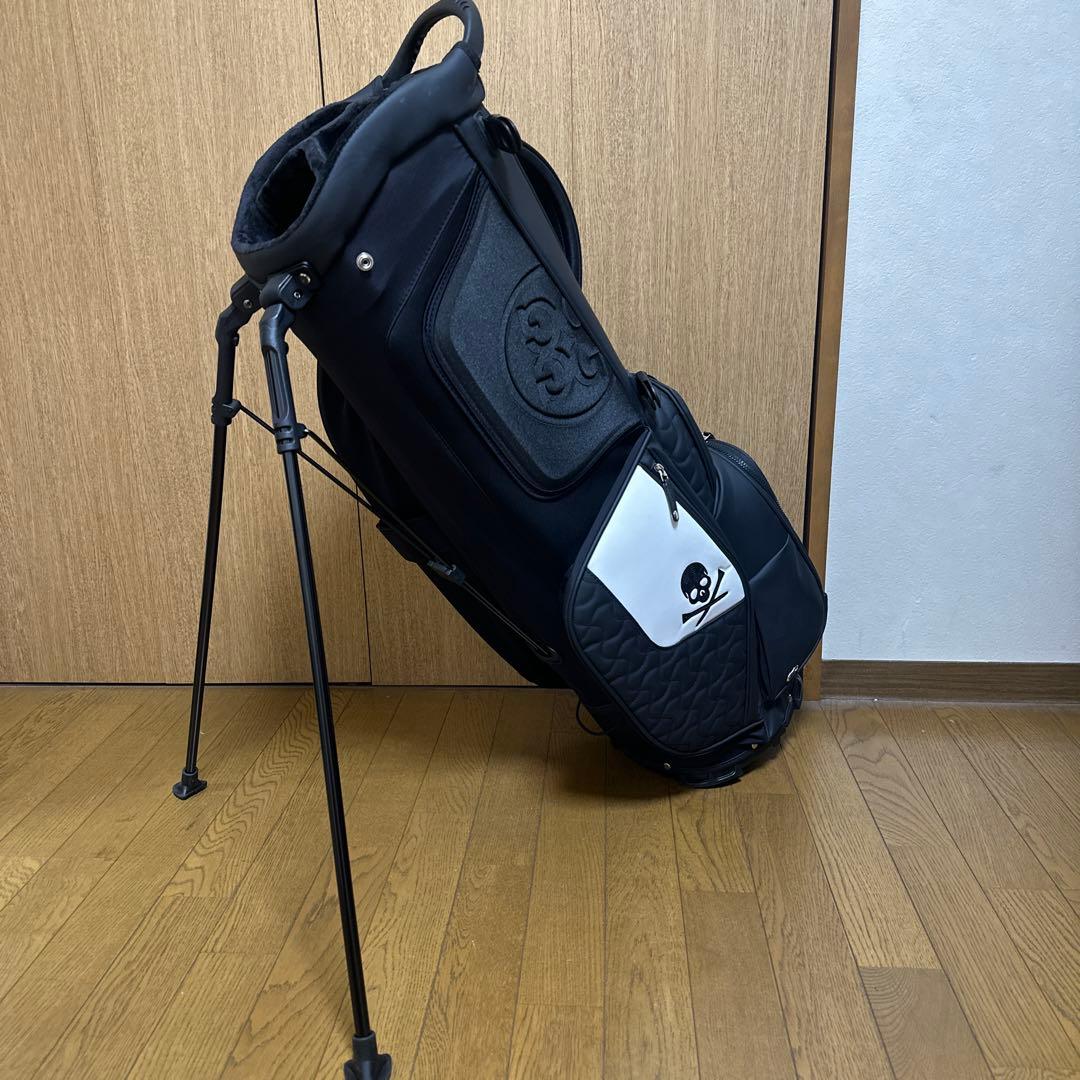 【美品】G FORE キャディバック／BLACK×SUKLL