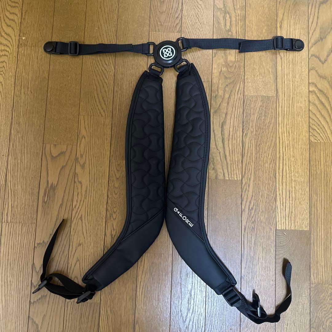 【美品】G FORE キャディバック／BLACK×SUKLL
