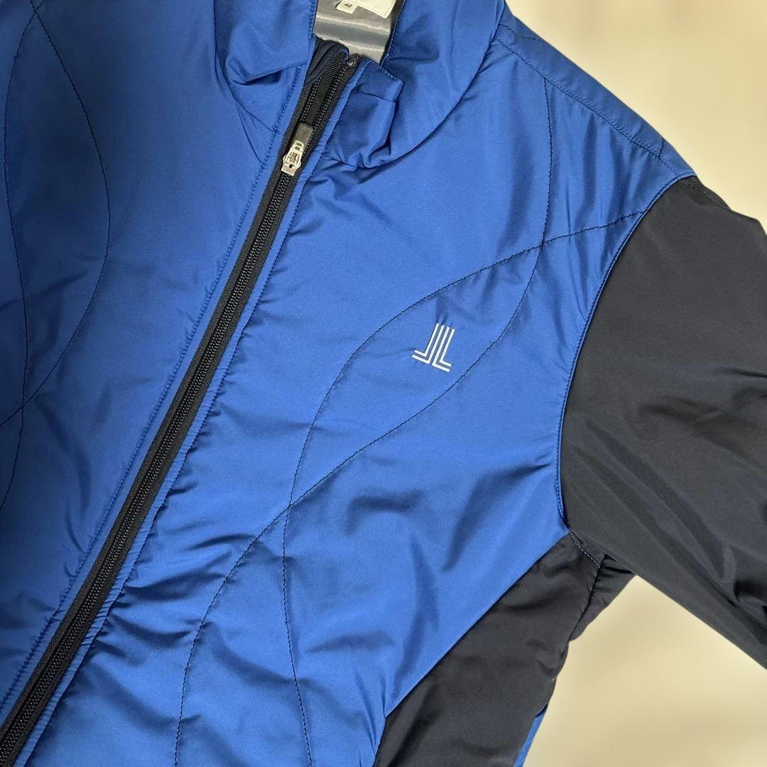 LANVIN SPORT ゴルフ メンズ中綿 ジャケット ブルー ✖︎ネイビー