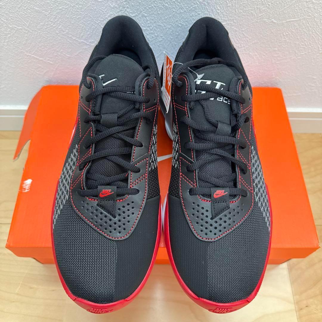 NIKE エアズームG.T.カットアカデミーEP バッシュ　黒赤28.5cm新品