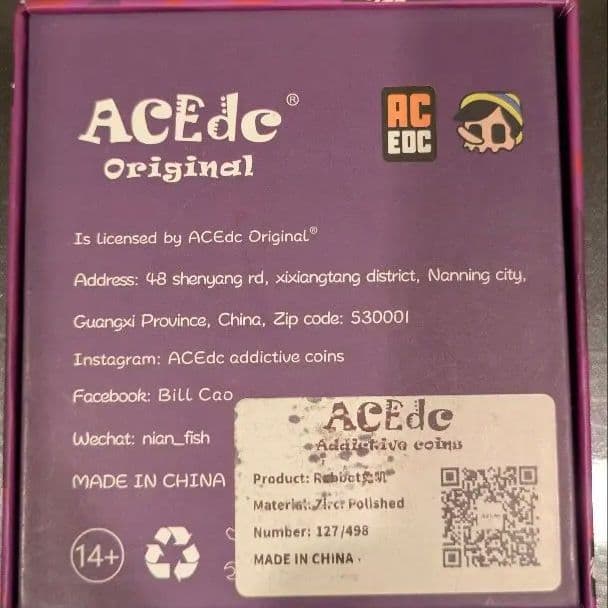 「正規品」acedc Rabbot　ジルコニウム製　EDC　フィジェットトイ
