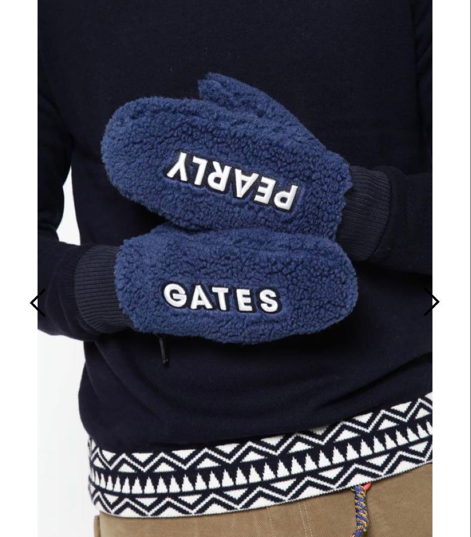 【新品】PEARLY GATES ミトン グローブ ネイビー