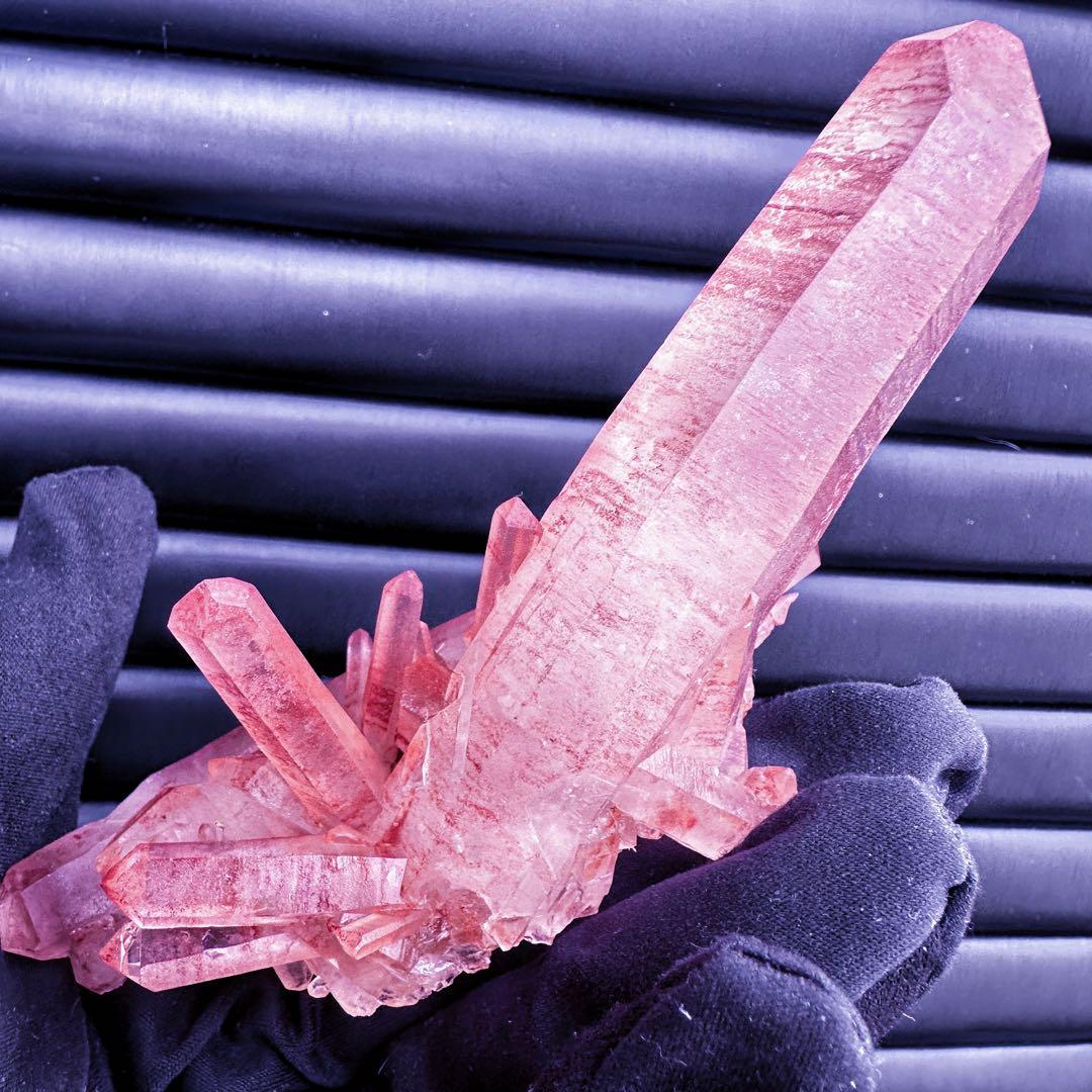 希少❗️絶品❗️超綺麗♡超強いパワー ピンクヒマラヤ クラスター水晶天然石A1536