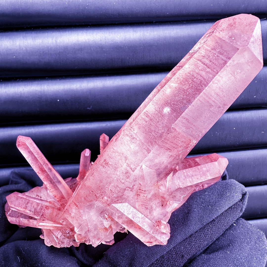 希少❗️絶品❗️超綺麗♡超強いパワー ピンクヒマラヤ クラスター水晶天然石A1536
