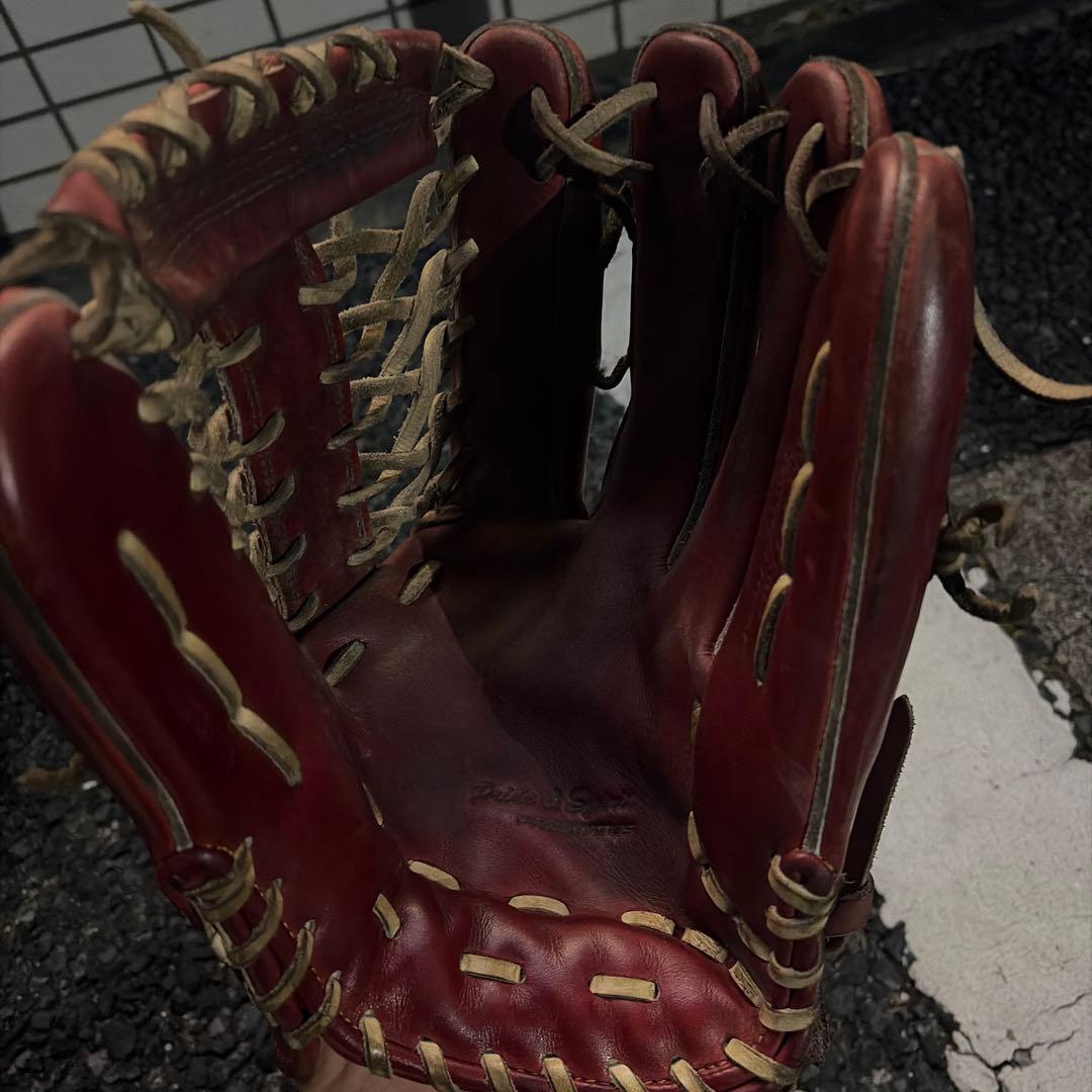 ZETT プロステイタス 硬式グローブ ブラウン 外野用