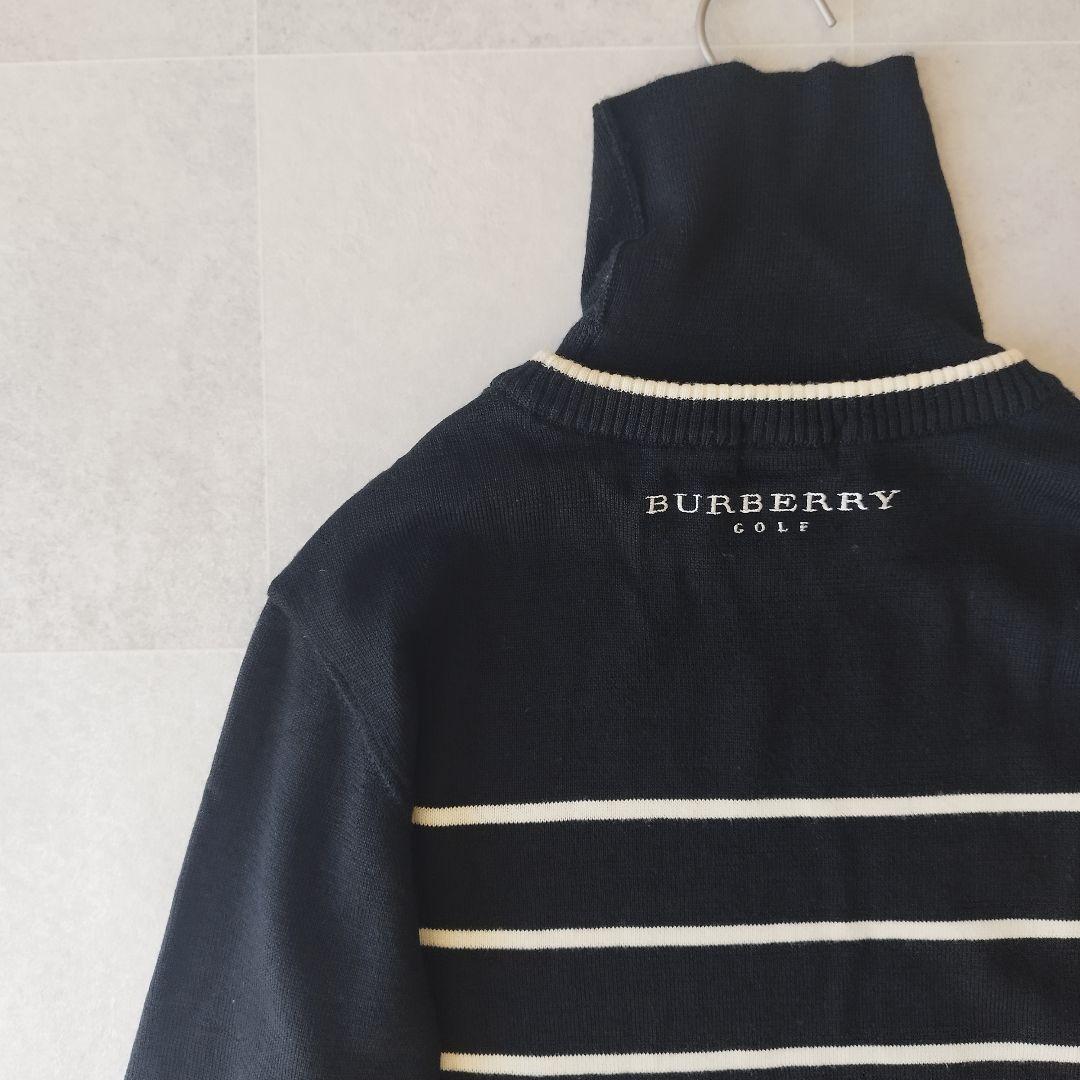 未使用級✨️ Burberry GOLF タートルネックプルオーバー ロゴ刺繍
