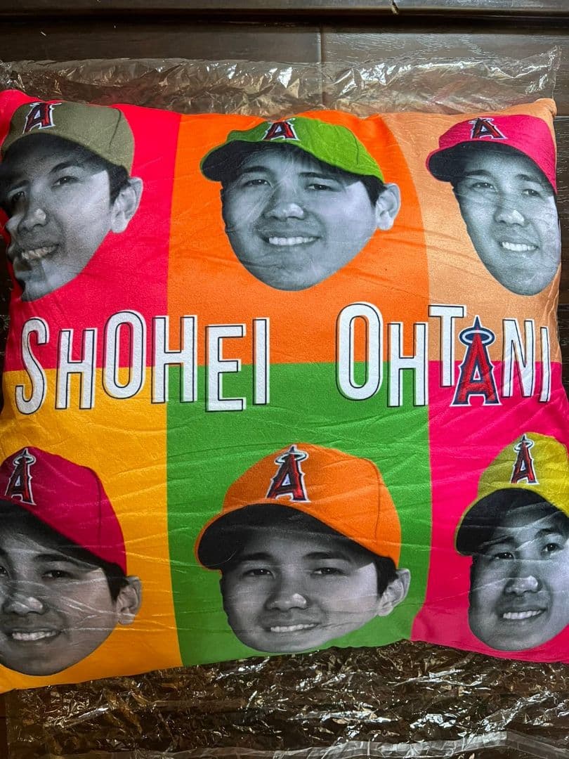 【新品・未開封】大谷翔平　ロサンゼルス・エンゼルス　枕　クッション　ニンジャラ