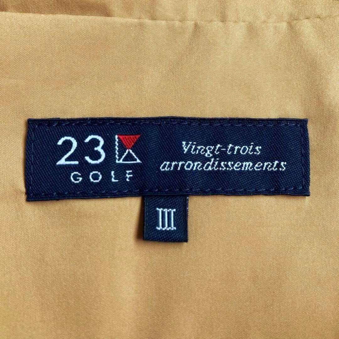 【美品】23区 GOLF レディース フルジップ防風ブルゾン サイズIII