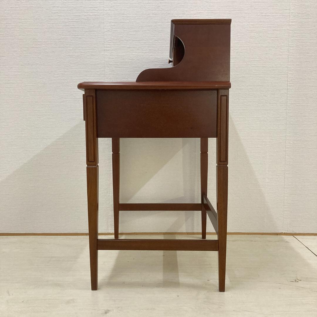 東海家具　ミニデスク　机　天然木　クラシカル　コンパクト