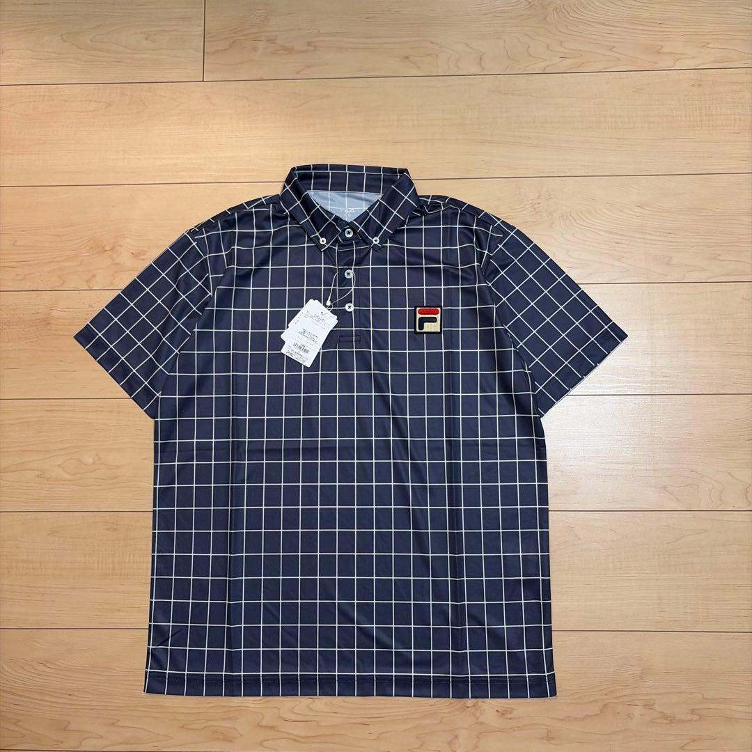 新品FILA テニス 半袖ボタンダウンポロシャツ サイズL ¥11880