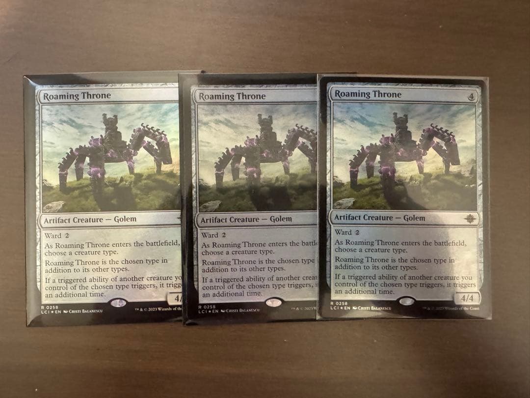 うろつく玉座　英語　3枚　foil