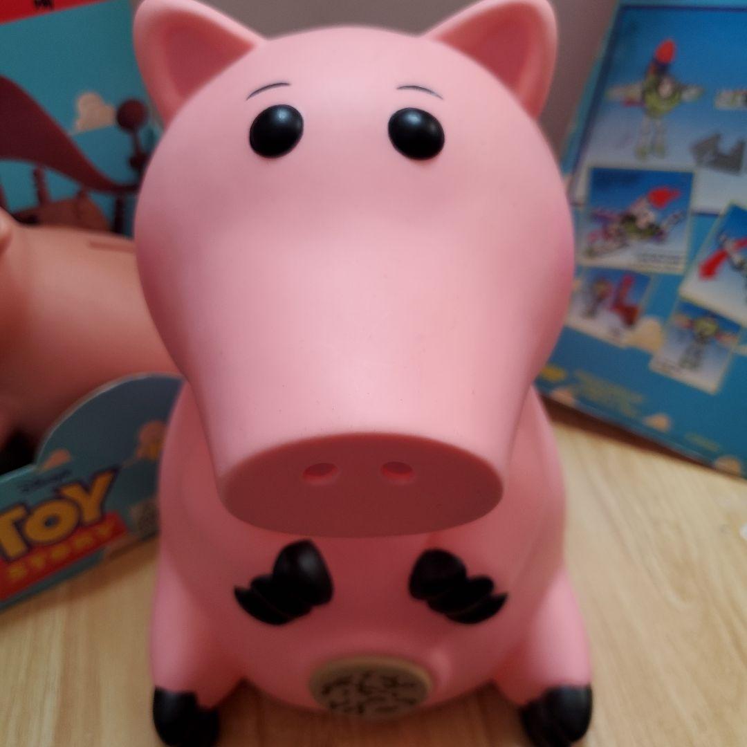 初期レア!THINKWAY トイストーリー ハム HAMMフィギュア貯金箱セット