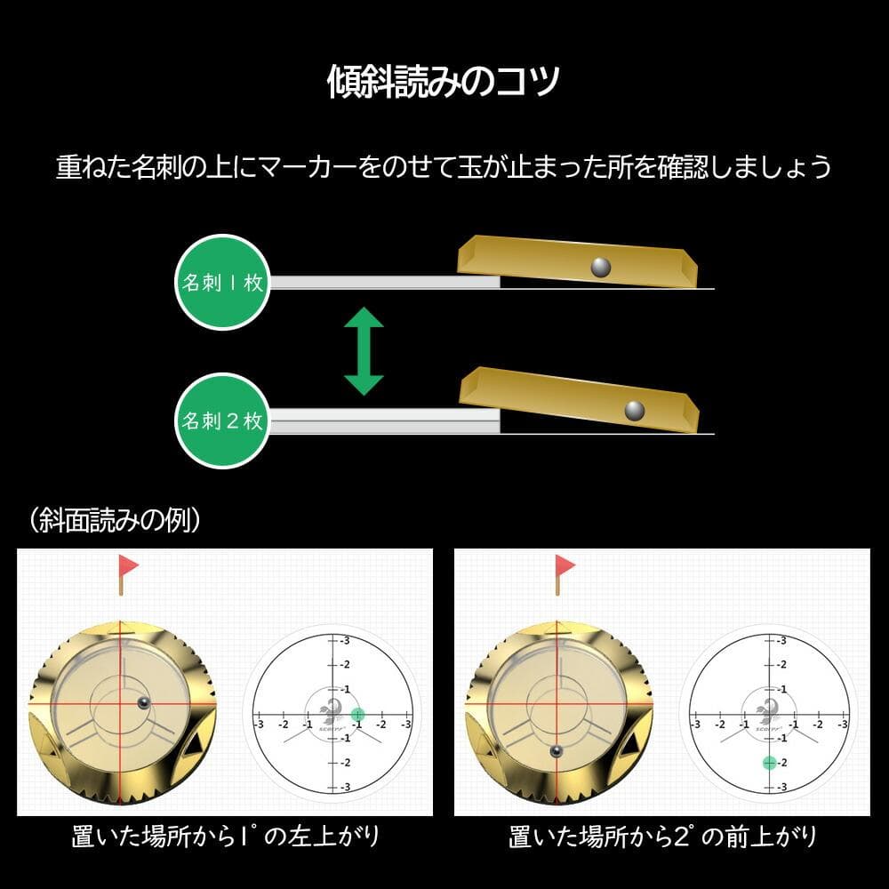 スコルピ水平器ボールマーカー　Galaxy　ギャラクシー　刻印なし　ゴールド