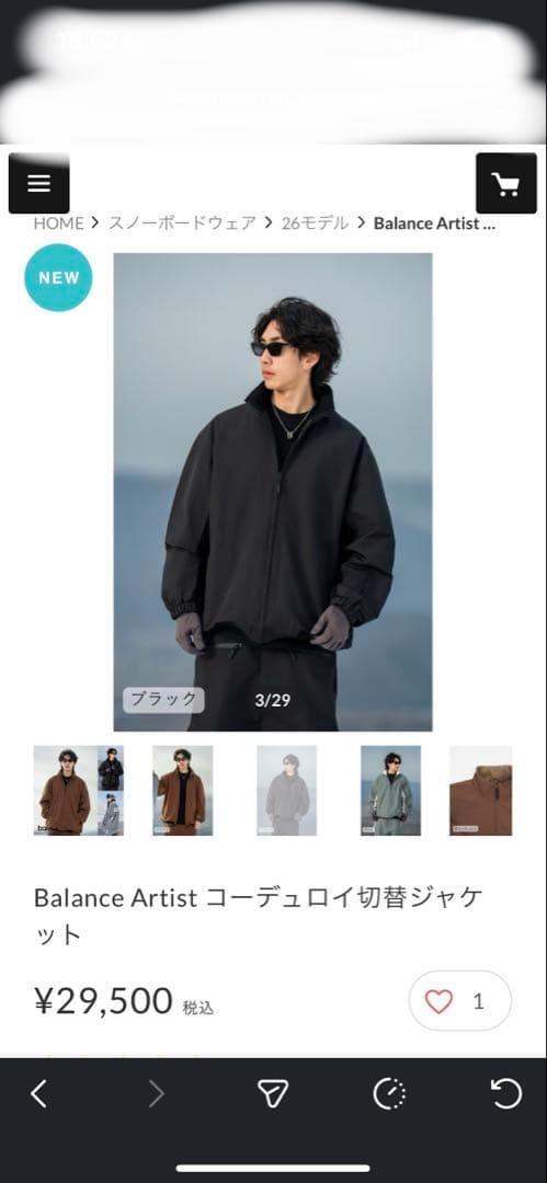 Balance Artist スノーボードウェア ジャケット、ラインカーゴパンツ
