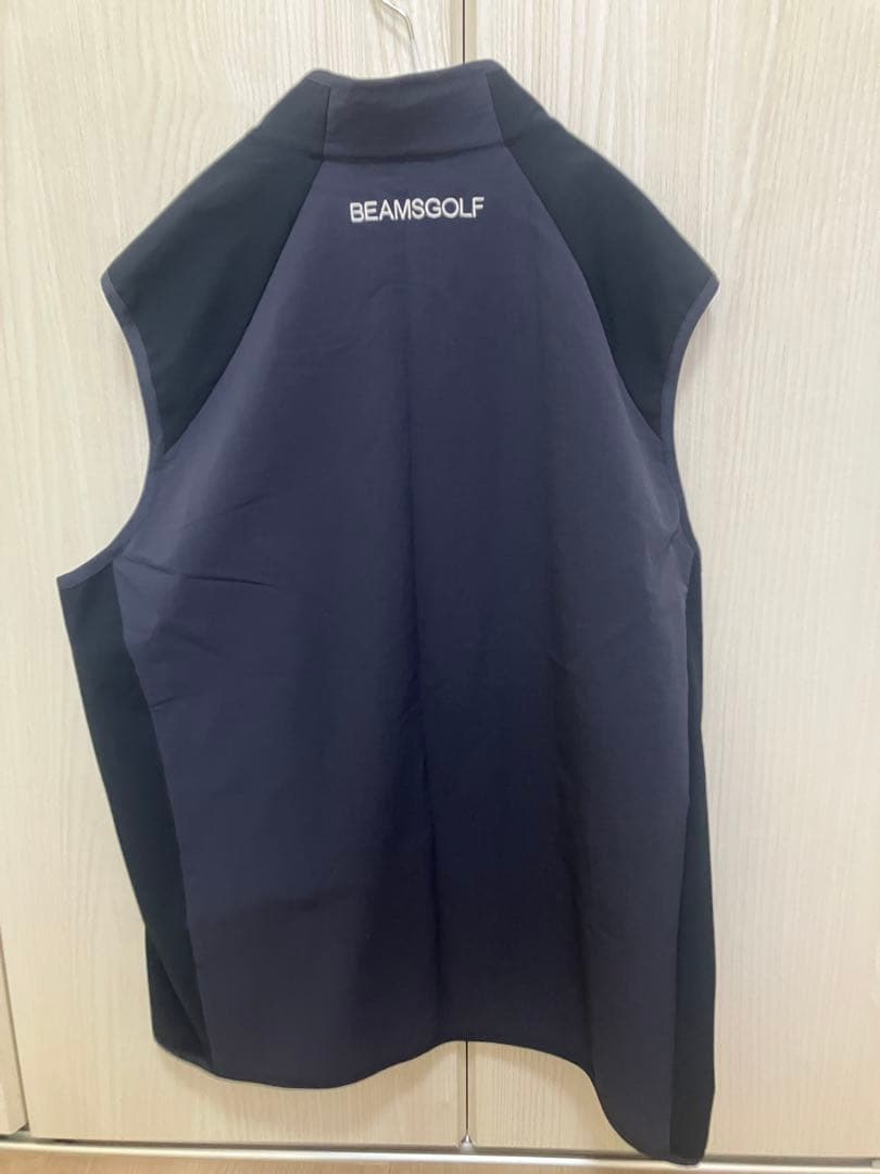 BEAMS GOLF テクノ フリース ストレッチ ジップベスト　XL