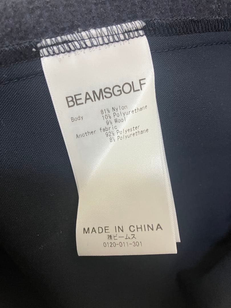 BEAMS GOLF テクノ フリース ストレッチ ジップベスト　XL