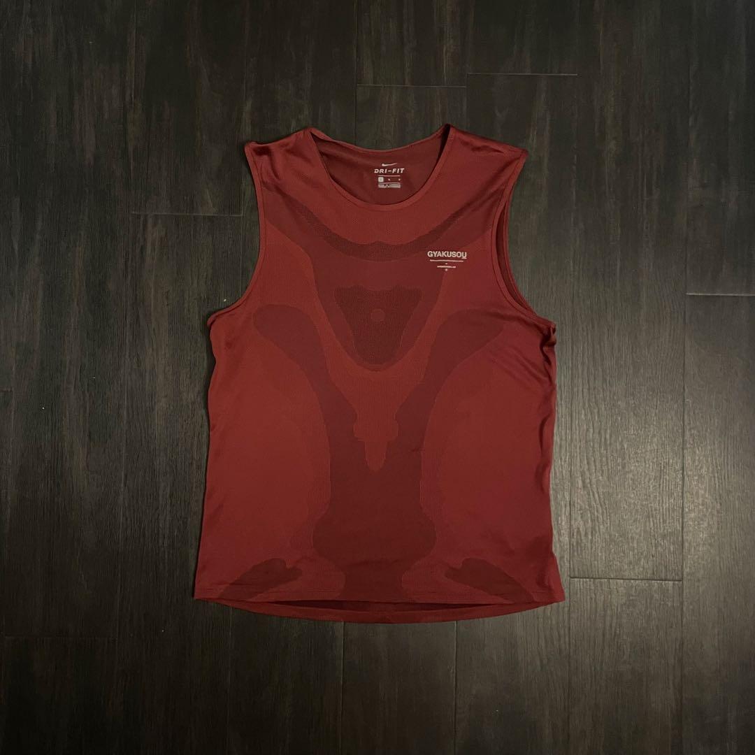 GYAKUSOU ギャクソウ DRI-FIT エンジ ノースリーブ L