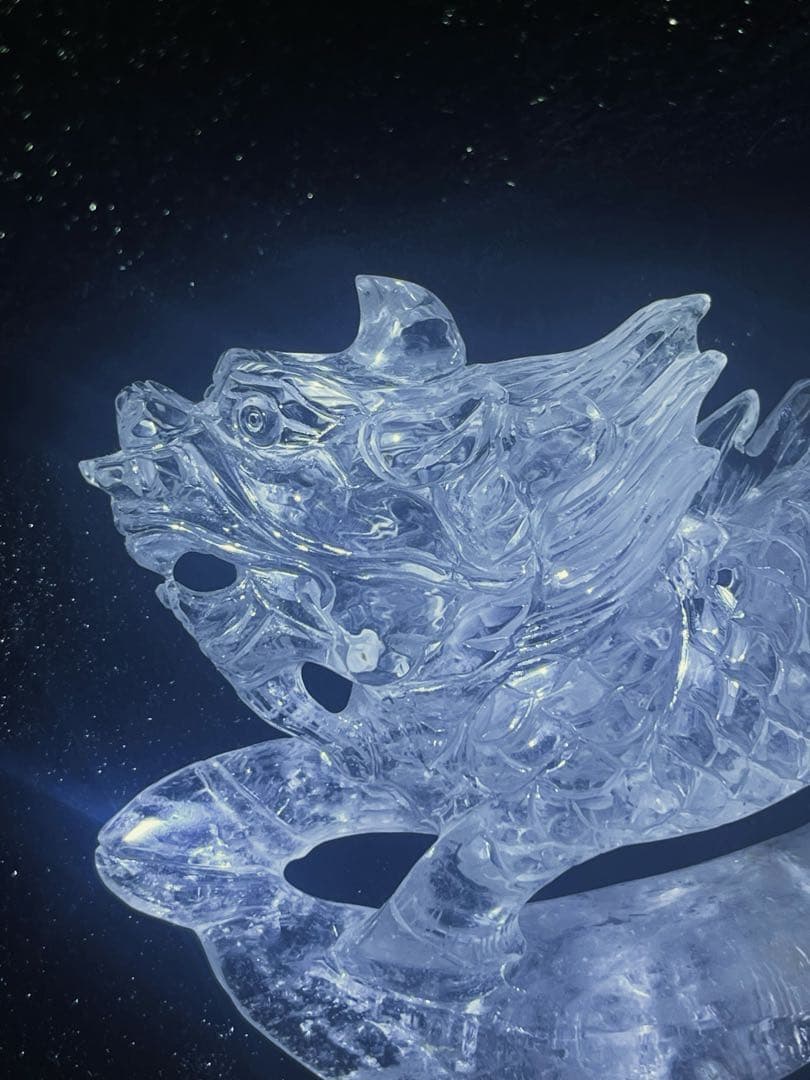 水晶　天然石　彫刻　彫り物　風水　クリスタル　縁起　置物　麒麟