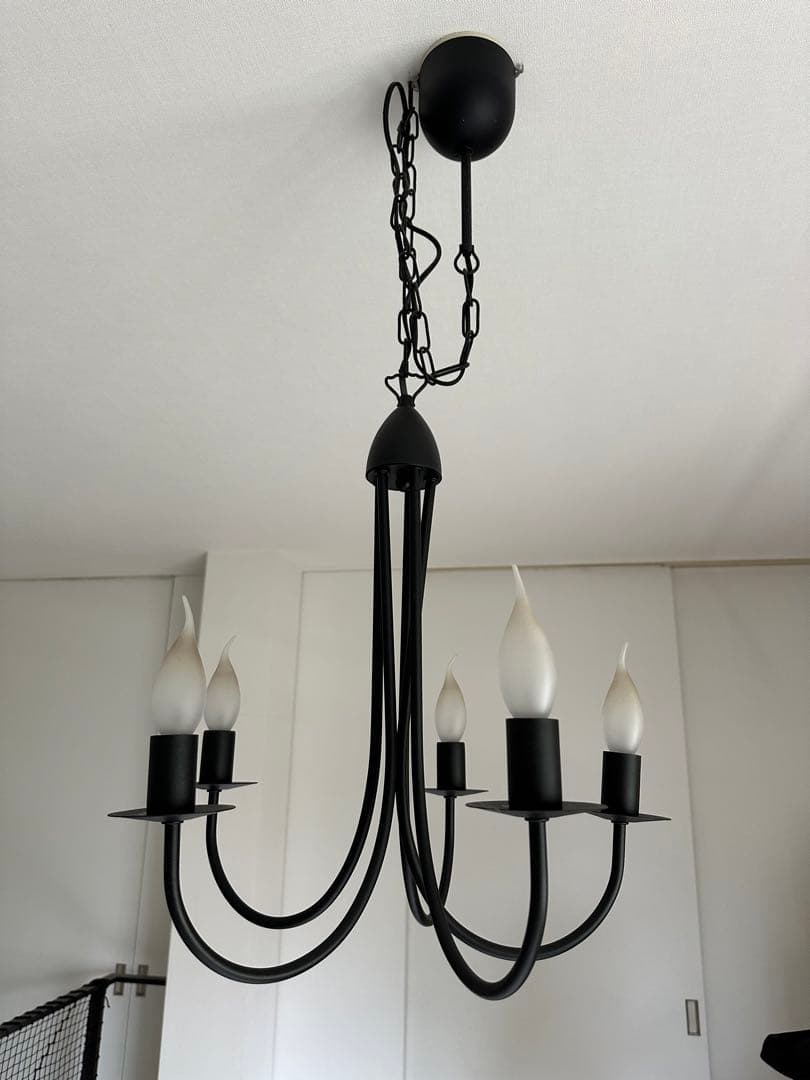 【美品】IKEA MOLNIG イケア シャンデリア 電球付き（予備もあり）