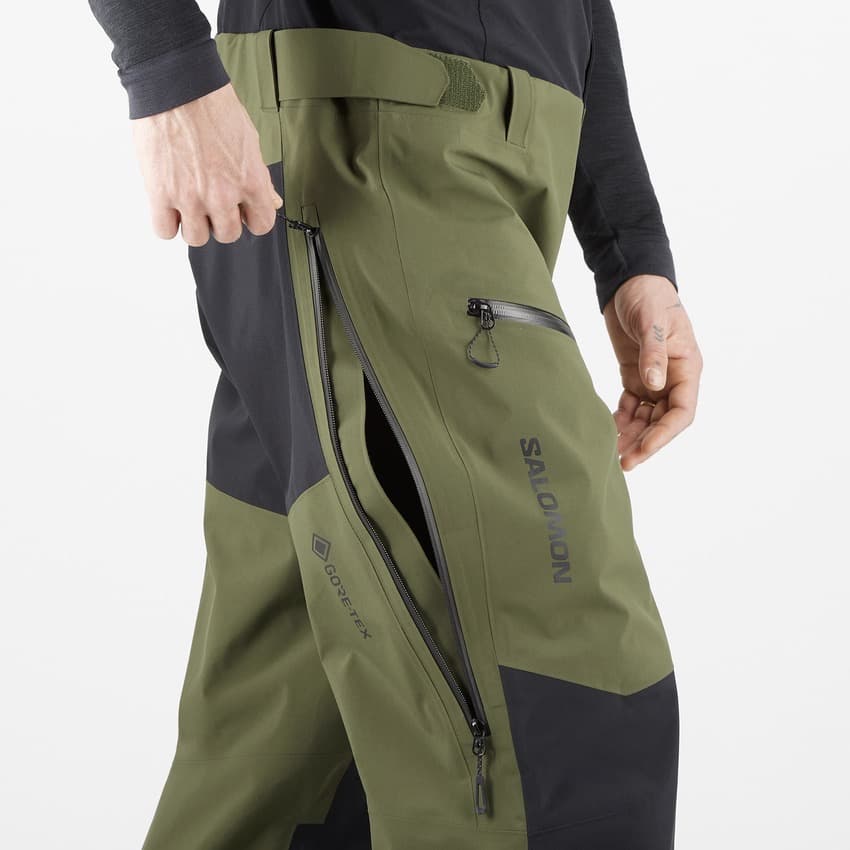 サロモン メンズ シェルビブパンツ M MOON PATROL GORETEX