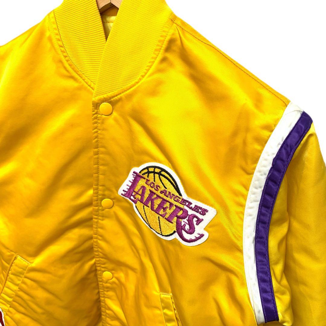 90s USA製 STARTER レイカーズ スタジャン Sサイズ NBA