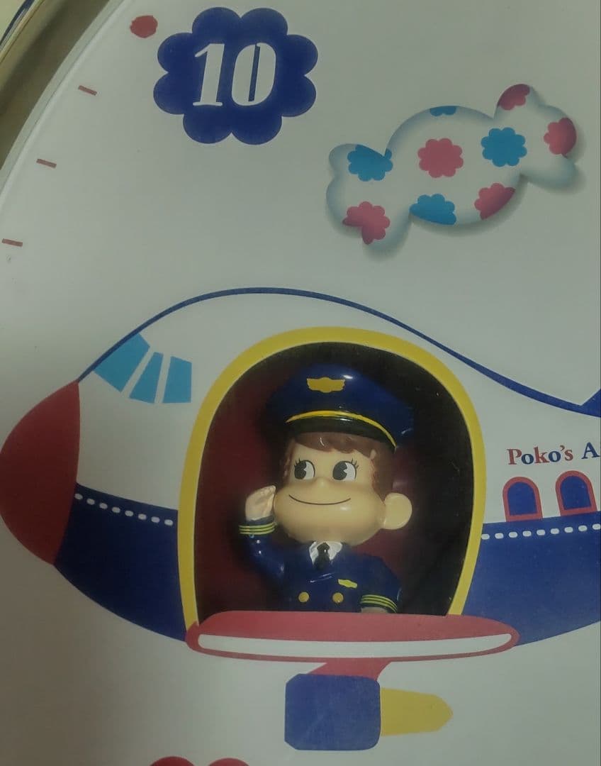 [中古]不二家ミルキーペコちゃん壁掛け時計