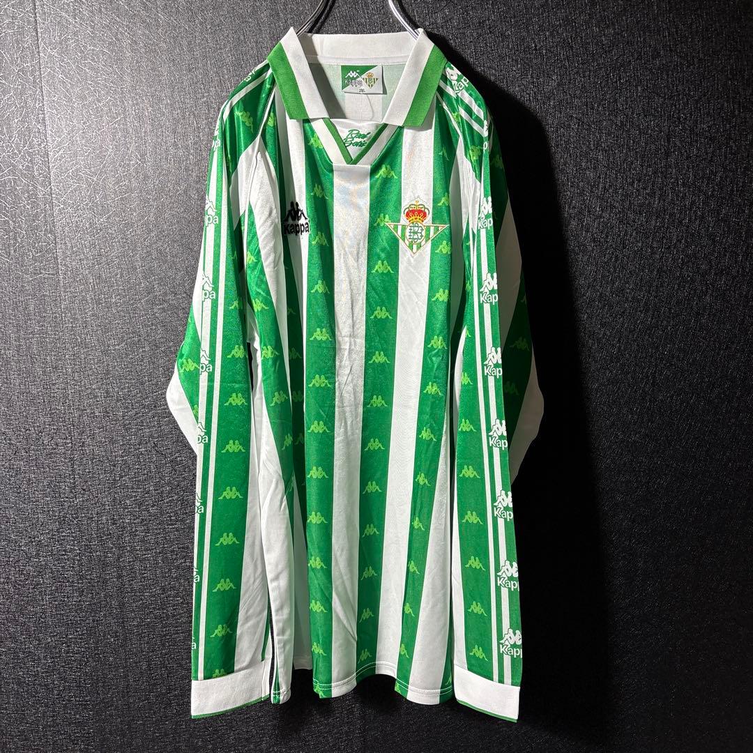 【★レアル・ベティス】 Kappa サッカー レトロ ユニフォーム 長袖 2XL