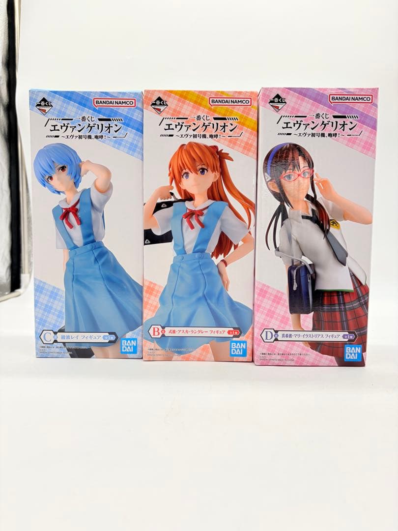 一番くじ エヴァンゲリオン フィギュア 3体セット アスカ レイ マリ　未開封！