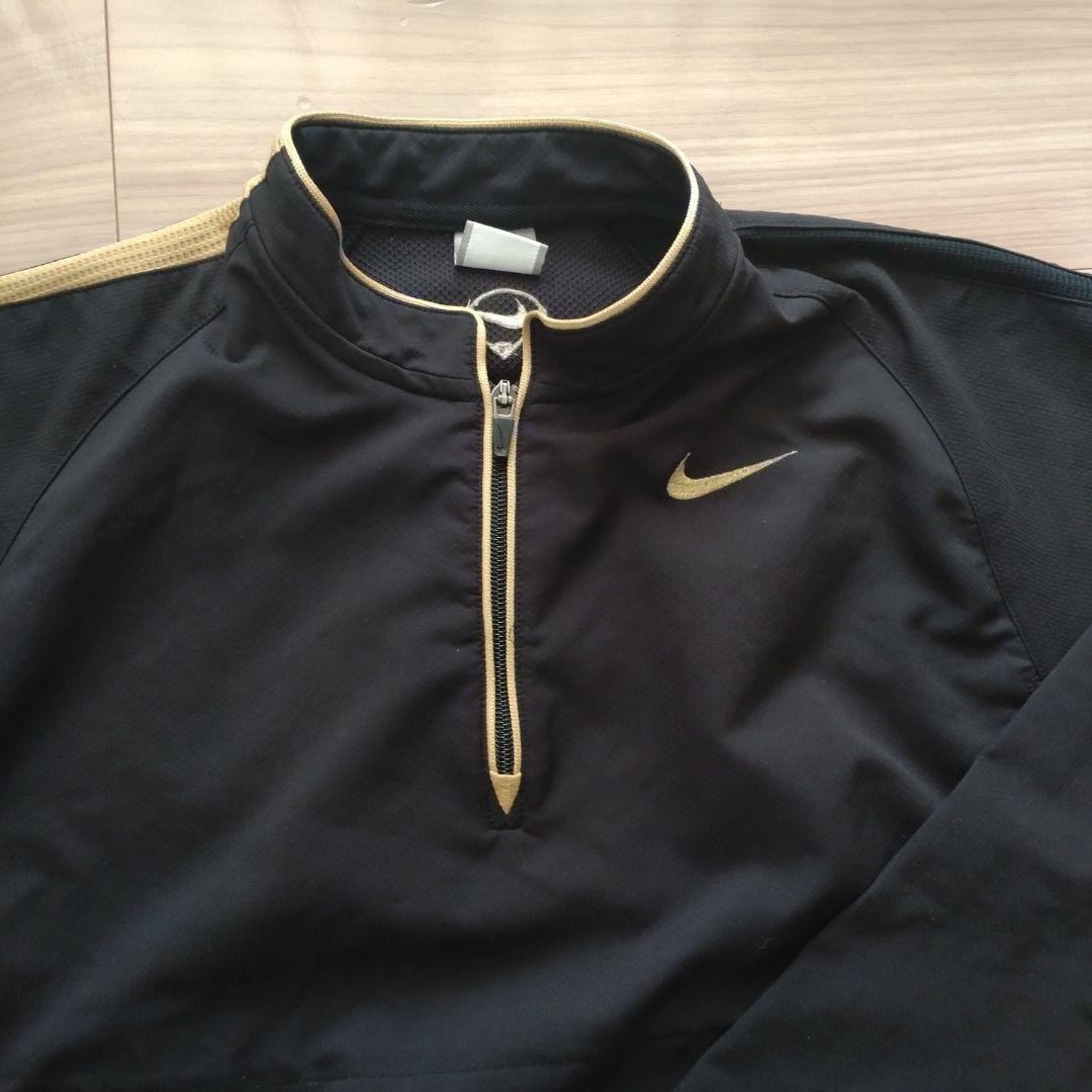 NIKE　ナイキ　ジャージセットアップ　野球　黒×金　L〜XLサイズ　スポーツ