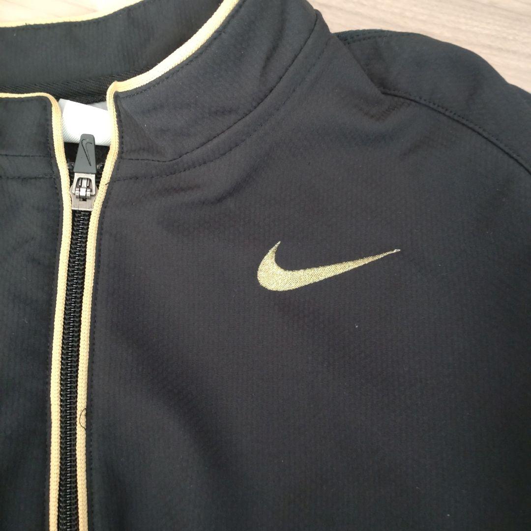 NIKE　ナイキ　ジャージセットアップ　野球　黒×金　L〜XLサイズ　スポーツ