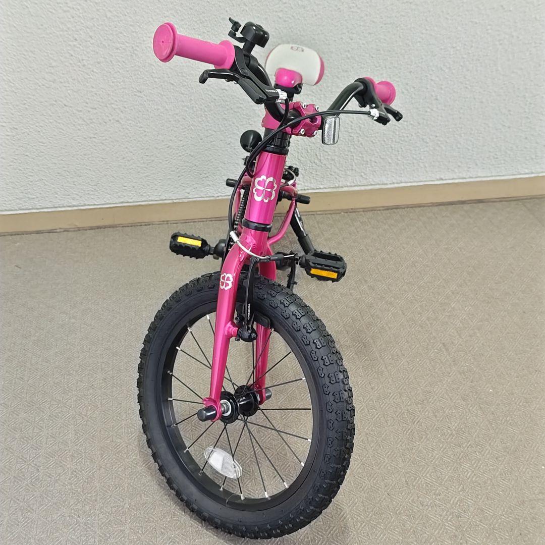 【美品】ヨツバサイクル 16インチ クリスタルピンク