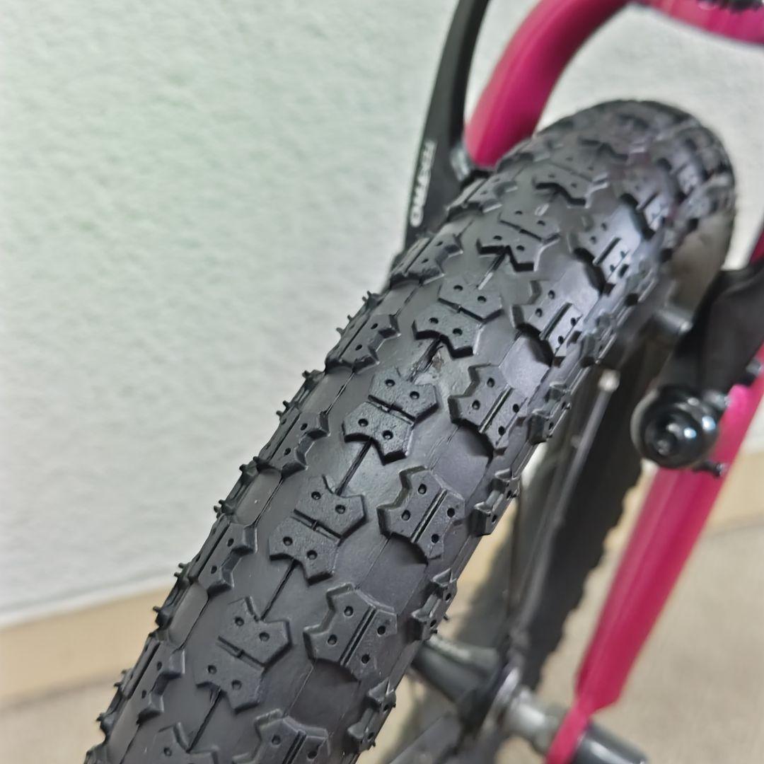 【美品】ヨツバサイクル 16インチ クリスタルピンク