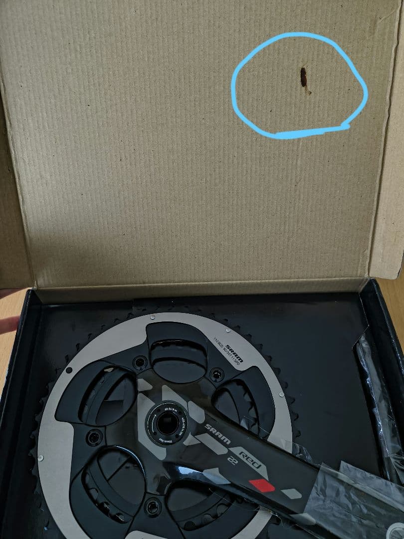 【未使用】SRAM RED22 クランク 170mm 50-34 BB30 箱付