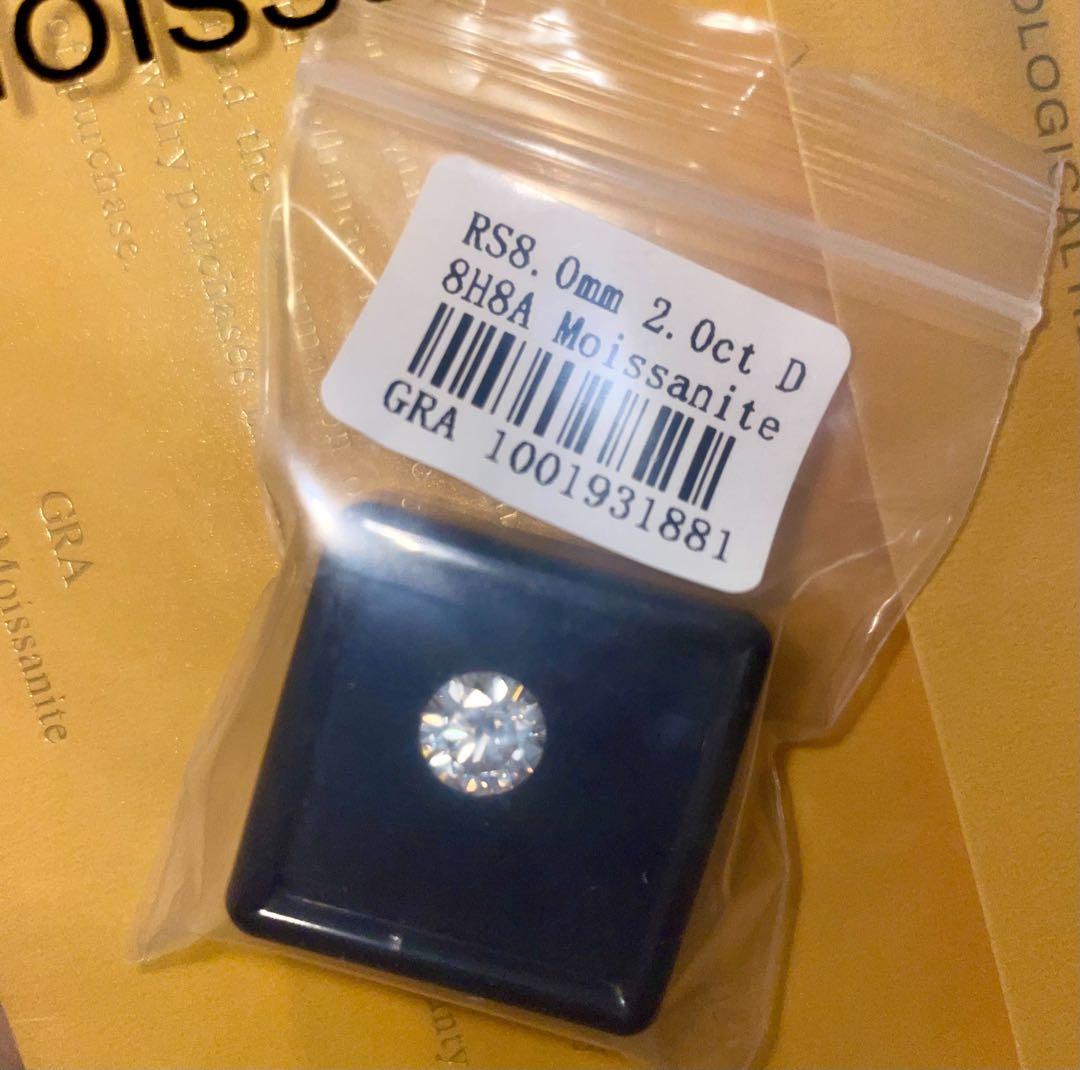 その他 EU Quality Moissanite 2.0ct Octagon