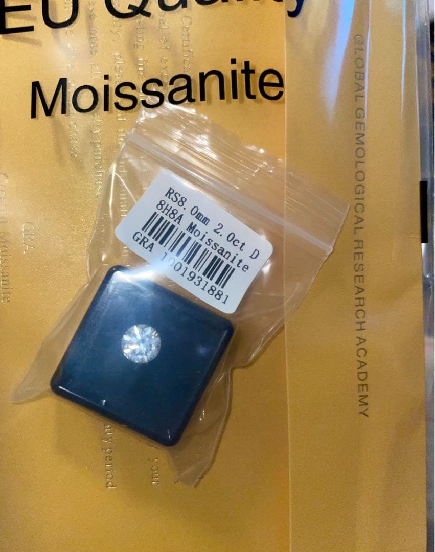 その他 EU Quality Moissanite 2.0ct Octagon