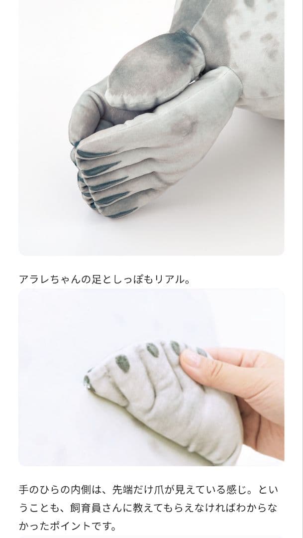 YOU+MORE! のほほんアザラシアラレちゃん もっちりビッグクッション