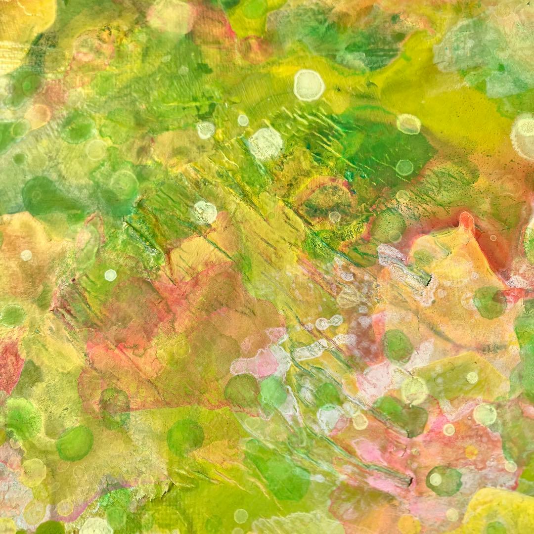spring＊53×65.2㎝　大きめＦ15号キャンバス　原画　春　絵画　抽象画