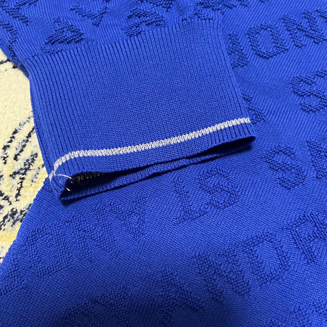 ★ST ANDREWS ゴルフモノグラムクルーネックニット春秋レディースLサイズ