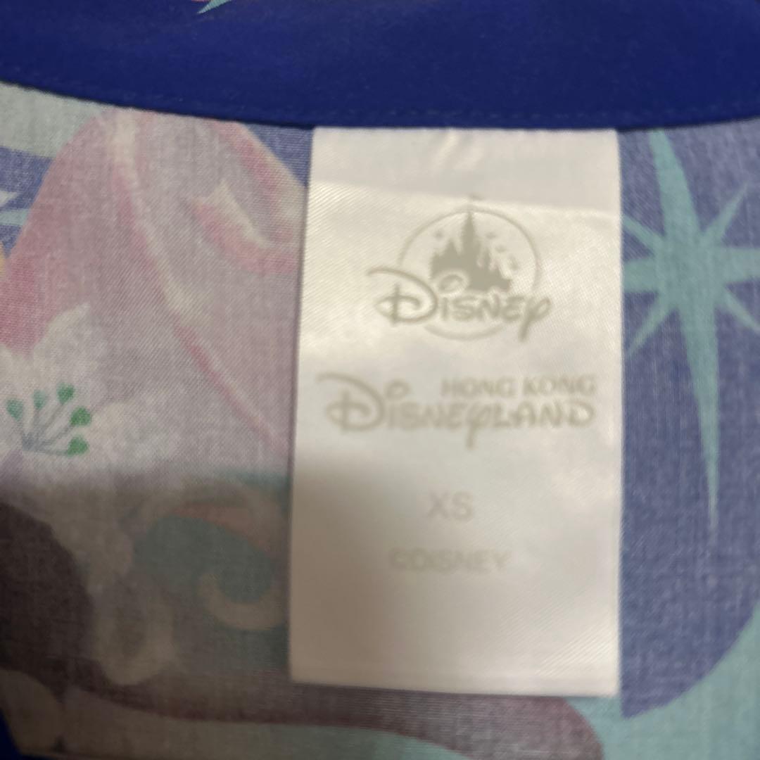 香港ディズニー20周年 シャツDisney キャラクター 半袖シャツ XS