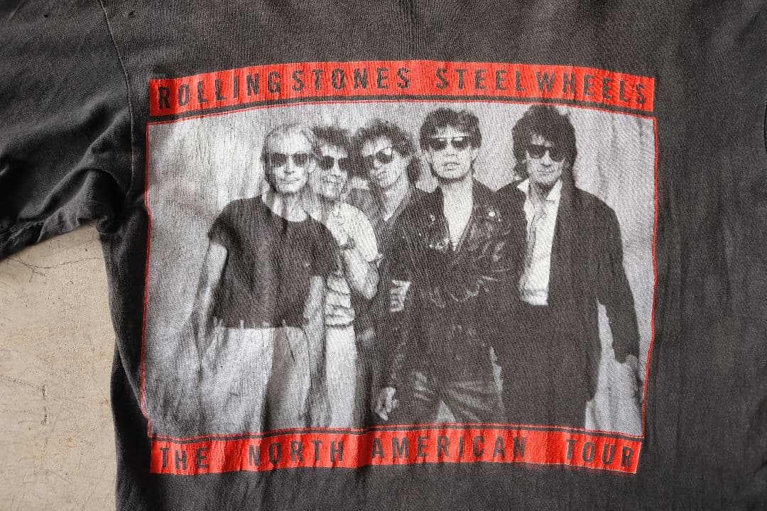 ミュージシャン 90'S THE ROLLING STONES \"STEEL WHEELS\" T