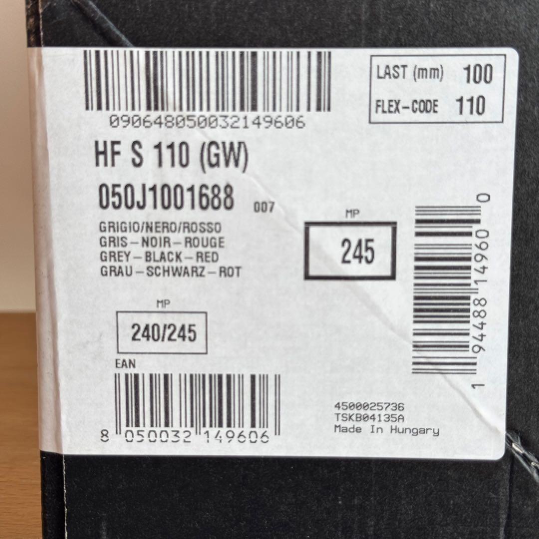 【美品】Nordica HF S 110 24.5cm 26-27 SIDAS付