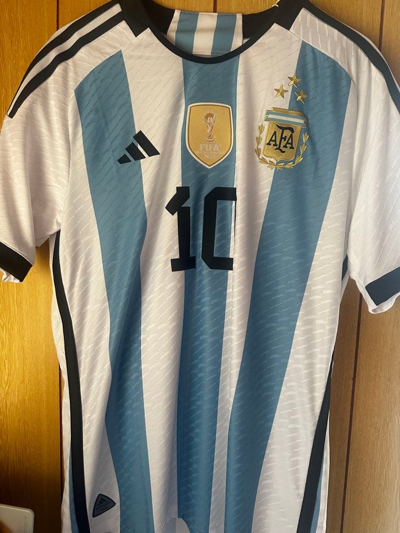 メッシ アルゼンチン代表 ユニフォームWカップパッチ付きオーセンティック　正規品