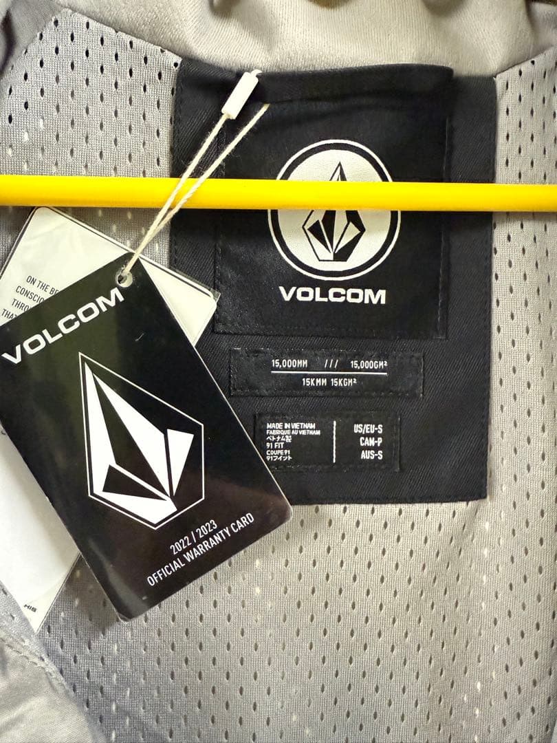 VOLCOM スノーボードウェア Sサイズ ホワイト/ブラック