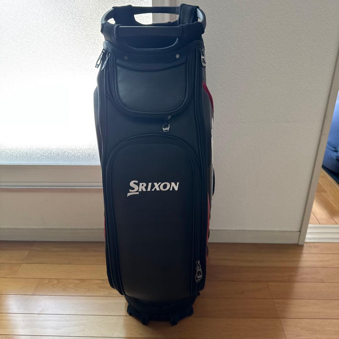 スリクソン　SRIXON キャディバッグ　9.5インチ 黒 赤