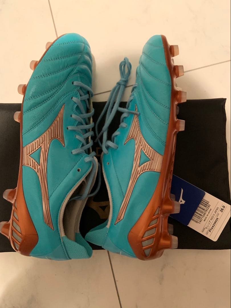 新品未使用　MIZUNO モレリアネオ3japan ジャパン アズールブルー水色