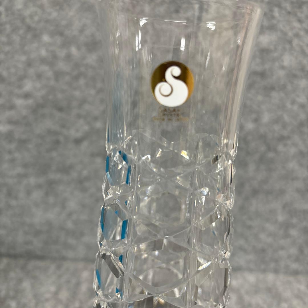 ボヘミア花瓶　ササキクリスタル　花瓶