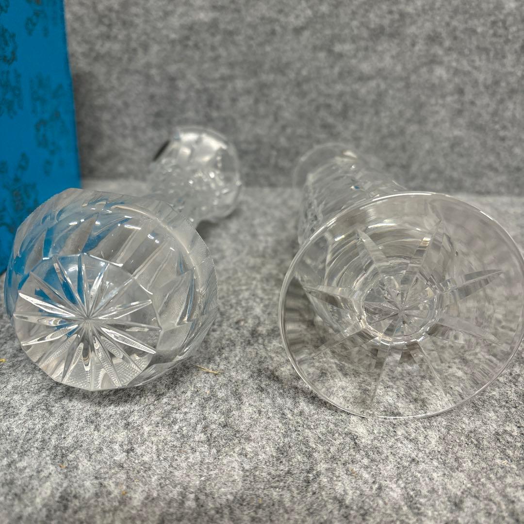 ボヘミア花瓶　ササキクリスタル　花瓶