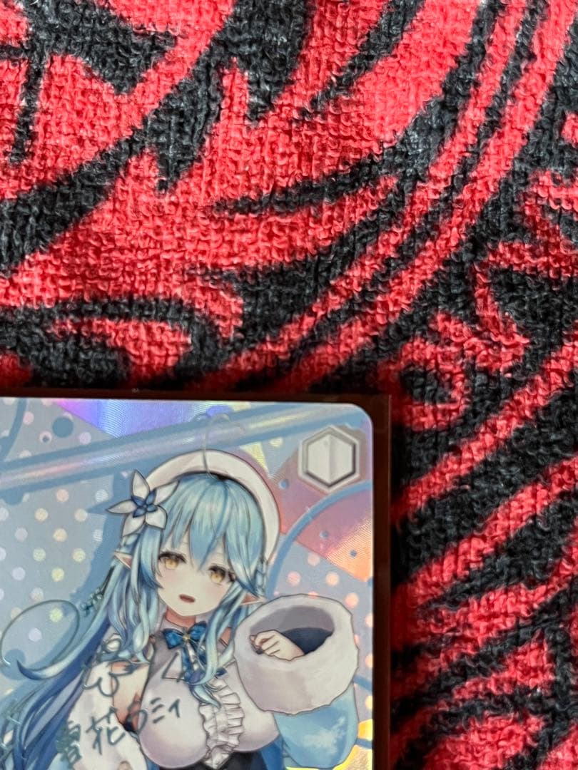 青色担当 雪花ラミィ サイン入りホロカード sp